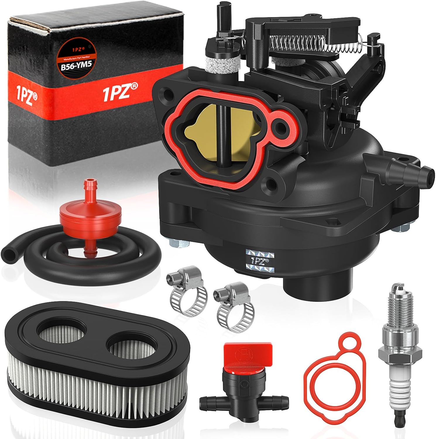 1PZ Repuesto de carburador B56-YM5 799584 para 594058 594057 592361 594529 TB110 TB200 P702 09P702 103M02 550EX 625EX 675EX 722 5EXI LCC Cortacésped