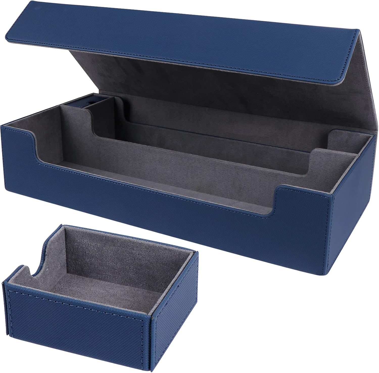 1 caja de almacenamiento con carga superior de tarjetas, caja de almacenamiento para más de 550 tarjetas mágicas, tarjetas de béisbol, funda de