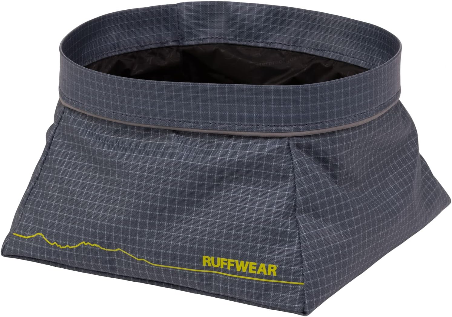 Ruffwear, Great Basin – Cuenco para perro, impermeable, plegable, para alimentos y agua, color azul pizarra, grande