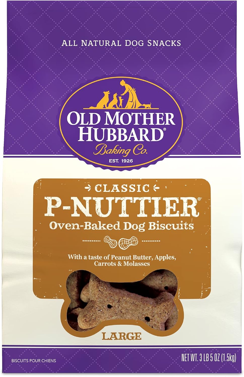 Clásicos premios naturales de perro Old Mother Hubbard Crunchy