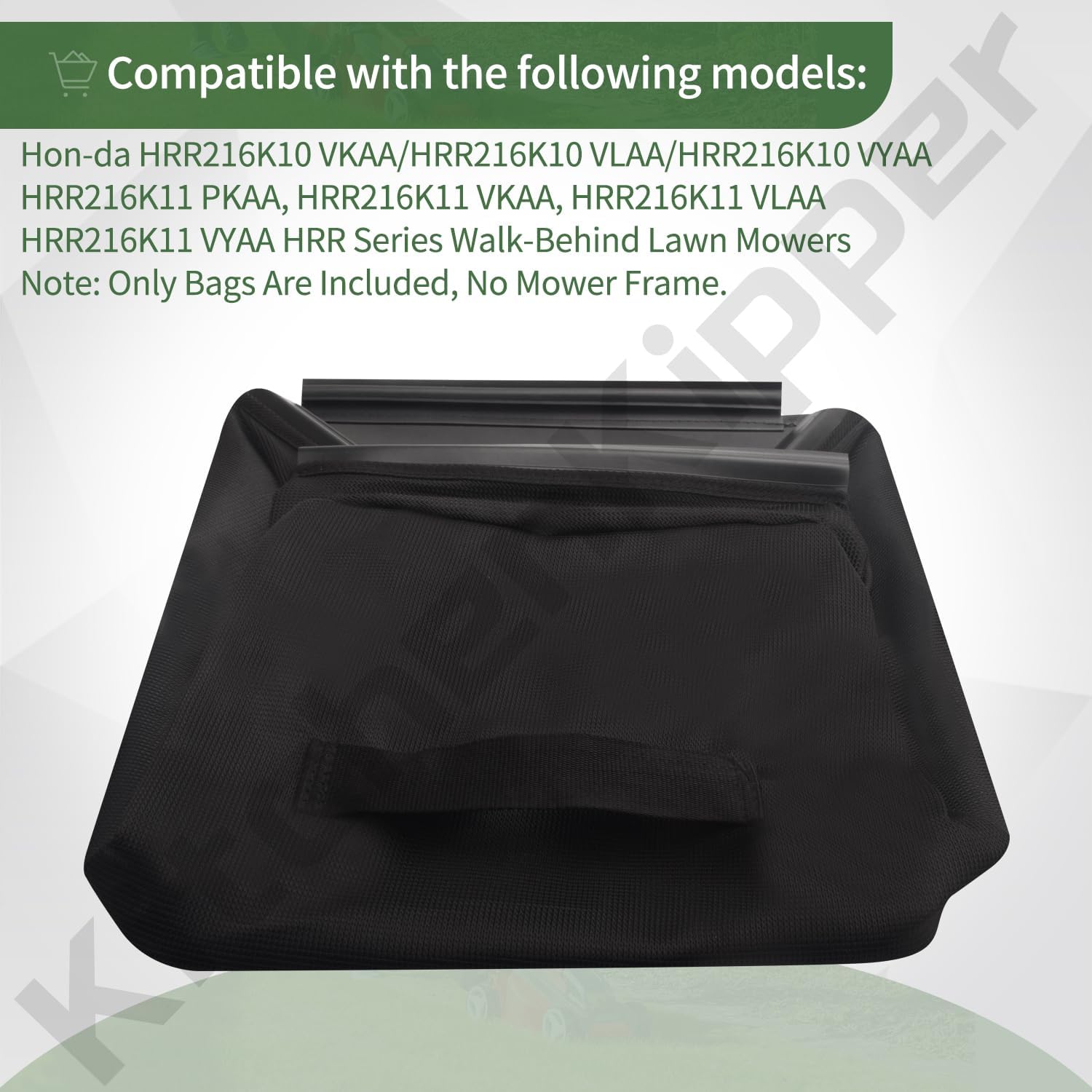 KitchenKipper 81320-Vl0-P00 – Bolsa de césped de tela para cortacésped Hon-Da Hrr Series Walk-Behind, compatible con los modelos HRR216K8 PKAA,
