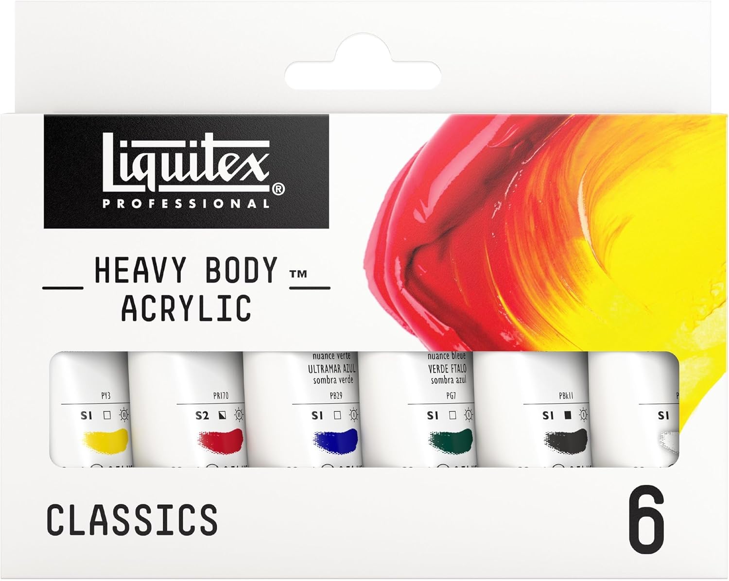 Juego de 4 acrílicos Liquitex profesionales de cuerpo de pesado