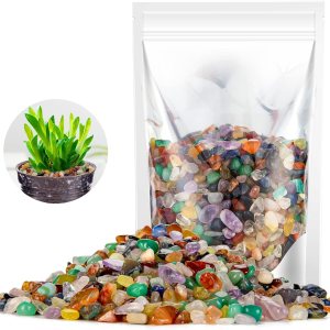 RIFNY Coloridas rocas decorativas de cristal de 0.3 pulgadas, piedras pulidas para relleno de jarrón, acuario, pecera, grava, plantas de aire, RIFNY Coloridas rocas decorativas de cristal de 0.3 pulgadas, piedras pulidas para relleno de jarrón, acuario, pecera, grava, plantas de aire,