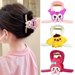 3 pinzas para el pelo de anime kawaii, antideslizantes, pasador, pinza de mandíbula para niñas y adolescentes, accesorios de peinado de moda para 3 pinzas para el pelo de anime kawaii, antideslizantes, pasador, pinza de mandíbula para niñas y adolescentes, accesorios de peinado de moda para