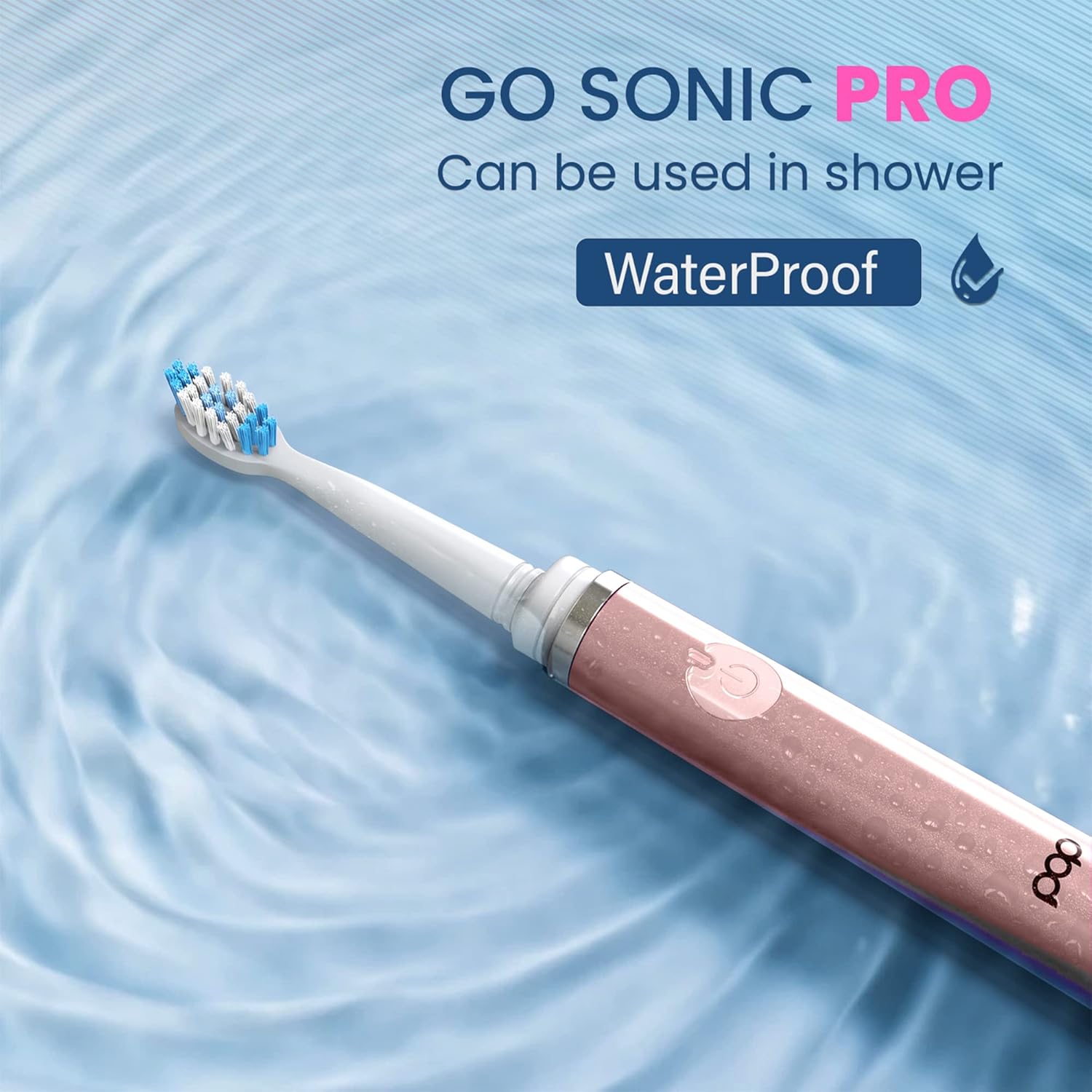 Pop Sonic The Ultimate Pro Cepillo de dientes (oro rosa) Paquete de 2 cabezales de repuesto  Cepillo de dientes recargable con hasta 40,000 trazos
