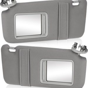 Reemplazo de visera parasol gris para lado izquierdo y pasajero derecho compatible con Toyota Camry 2007 2008 2009 2010 2011 con techo corredizo de Reemplazo de visera parasol gris para lado izquierdo y pasajero derecho compatible con Toyota Camry 2007 2008 2009 2010 2011 con techo corredizo de