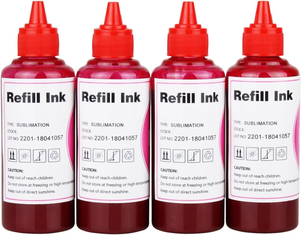 Tinta de sublimación de tinte magenta Impresora de inyección de tinta de transferencia de calor Cartucho de tinta recargable Ciss para C88