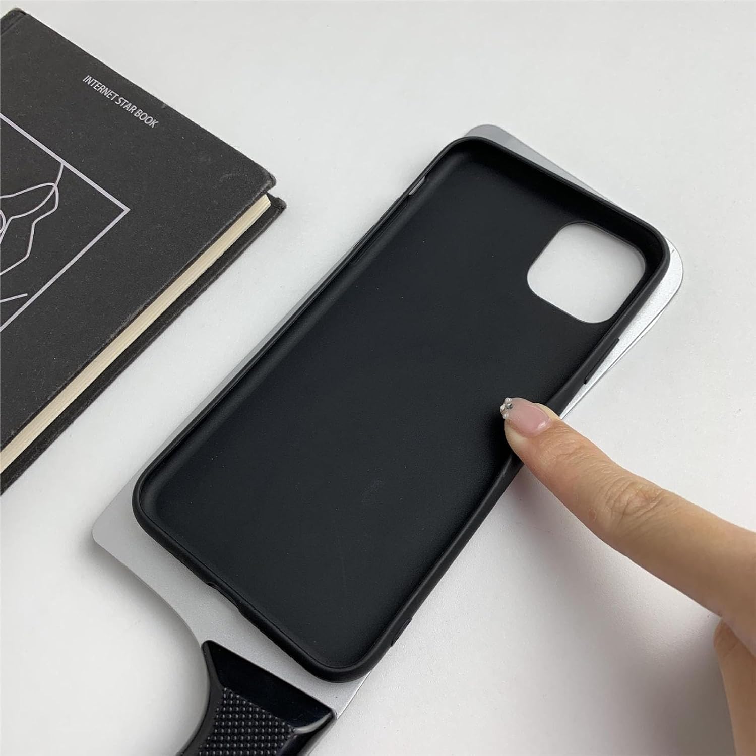 Funda para teléfono Cleaver, funda para teléfono con cuchillo de cuchilla, funda para iPhone 14, 13, 12, 11 Pro Max Plus (blanco, iPhone 14Promax)