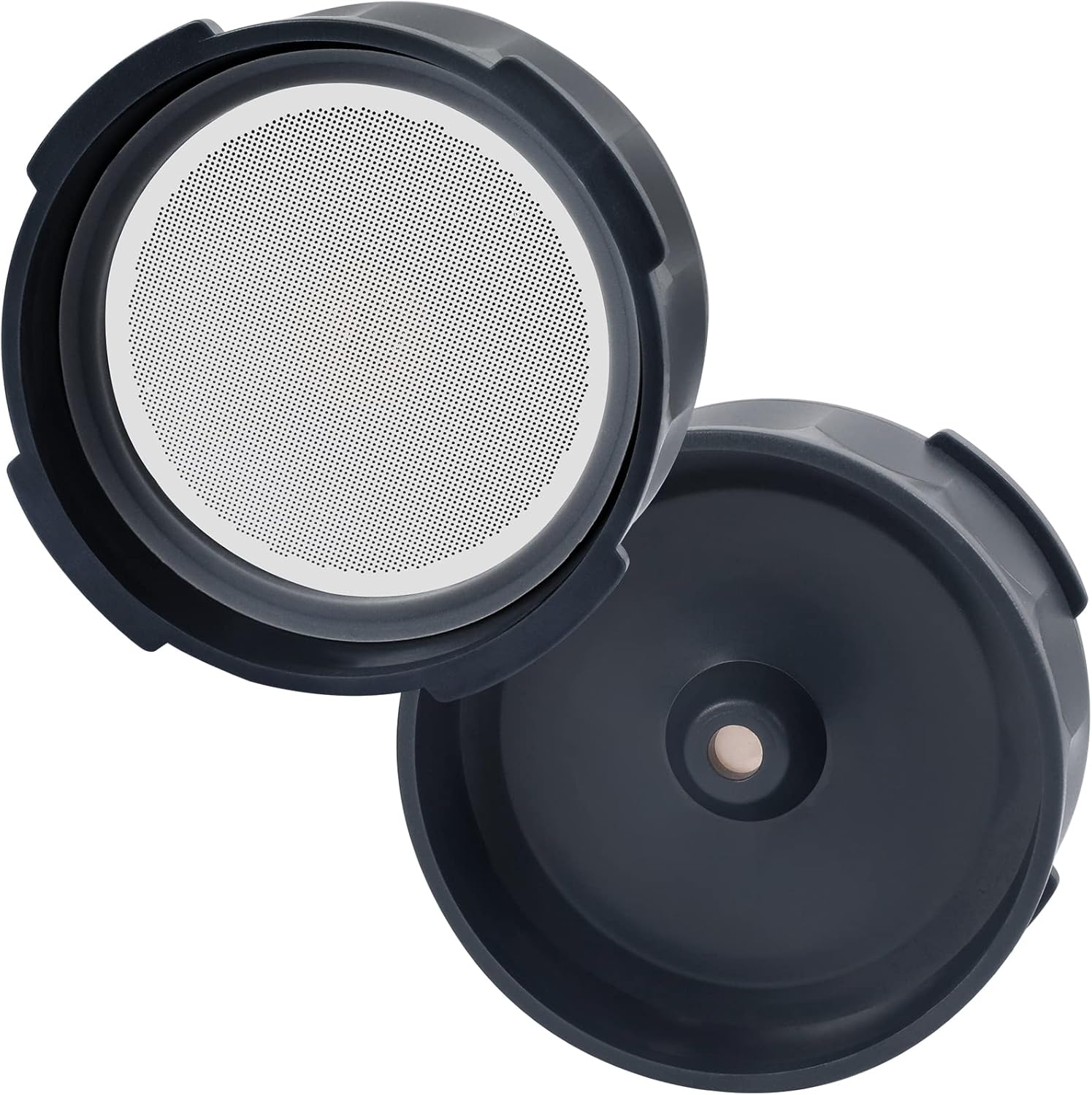 Tapa de filtro de control de flujo con filtro de metal reutilizable para cafetera AeroPress, tapa de filtro antigoteo para prensa de café portátil