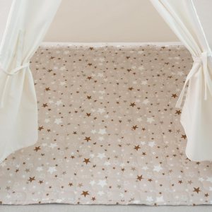 Tapete acolchado para tienda de campaña para niños, tapete antideslizante para actividades para bebés, tapete de juego tipi para bebés pequeños Tapete acolchado para tienda de campaña para niños, tapete antideslizante para actividades para bebés, tapete de juego tipi para bebés pequeños