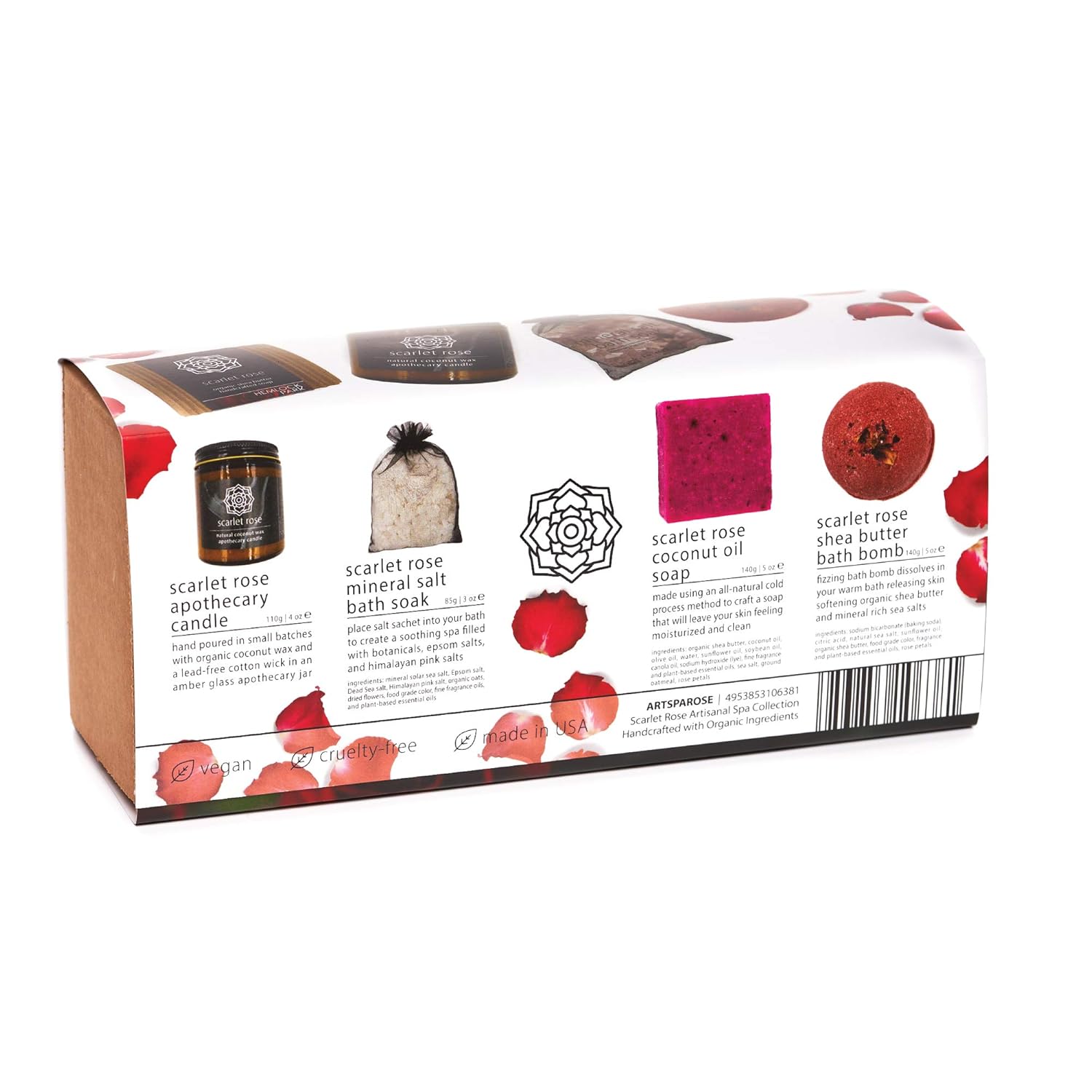 Hemlock Park Colección Artesanal Spa  Vela de boticario, jabón de manteca de karité, bomba de baño, baño de sal mineral  Hecho a mano con
