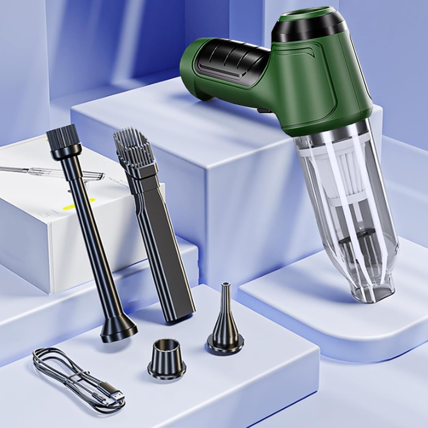 anewoo Ezvac Pro Aspiradora de mano, aspiradora Ez Vac Pro, aspiradora de mano inalámbrica de succión potente de 12000 PA, aspiradora inteligente