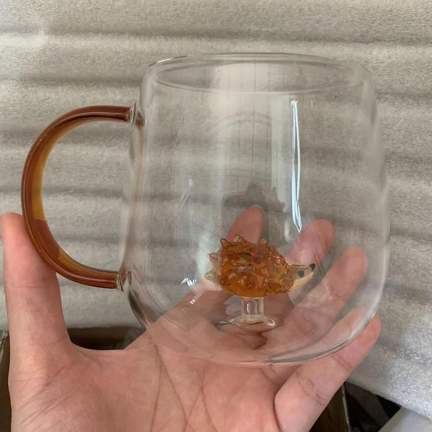 Youngky Store – Taza de cristal 3D con diseño de plantas de animales, taza de café, taza de leche, taza para beber, taza para fiesta, oficina, taza