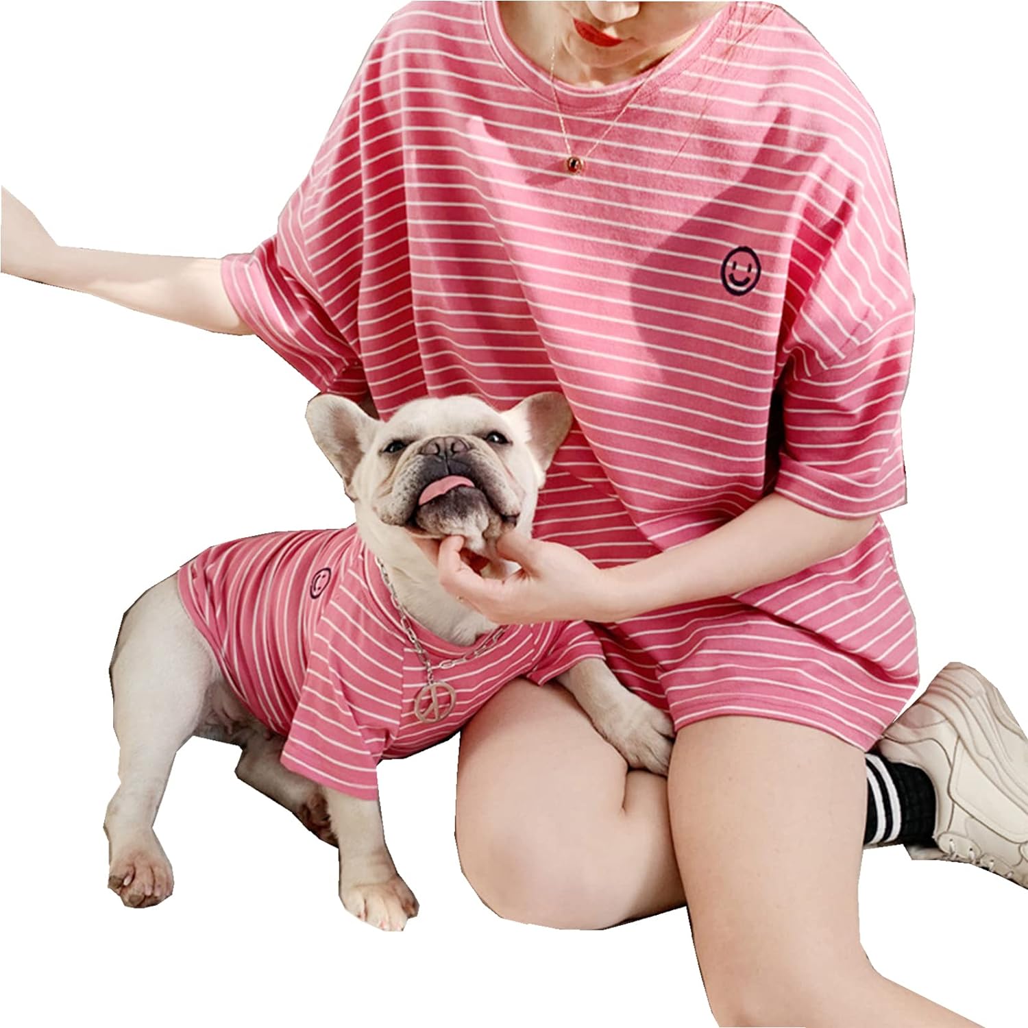 Ropa a juego para perros y dueños, camisas a rayas para perros pequeños, medianos y grandes, las camisas para mamá y mascotas se venden por separado
