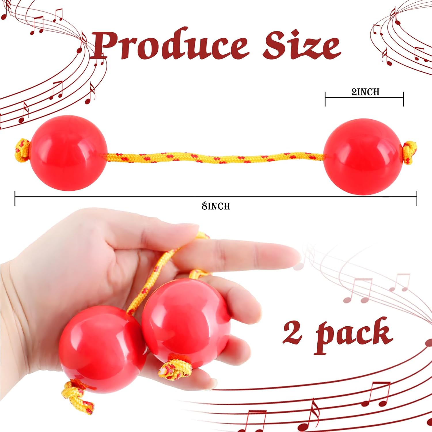 EASTROCK 2 piezas de ritmos africanos Aslatua Shakers Kashaka musicales de percusión de una sola mano, instrumento Kashaka para adultos