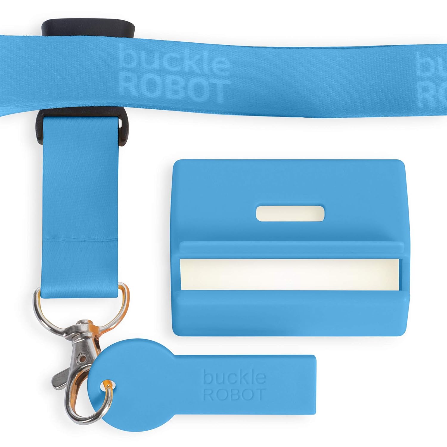 Funda protectora para cinturón de seguridad con hebilla de alta calidad con llave de liberación y cordón, ayuda a mantener a niños y adultos