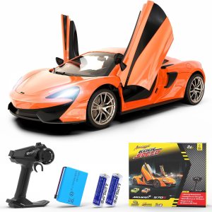 AEROQUEST Auto a control remoto, escala 114 McLaren 570S Rc Cars con licencia oficial de 7.4 V 500 mAh auto de juguete con modelo rápido de 9.3 mih AEROQUEST Auto a control remoto, escala 114 McLaren 570S Rc Cars con licencia oficial de 7.4 V 500 mAh auto de juguete con modelo rápido de 9.3 mih