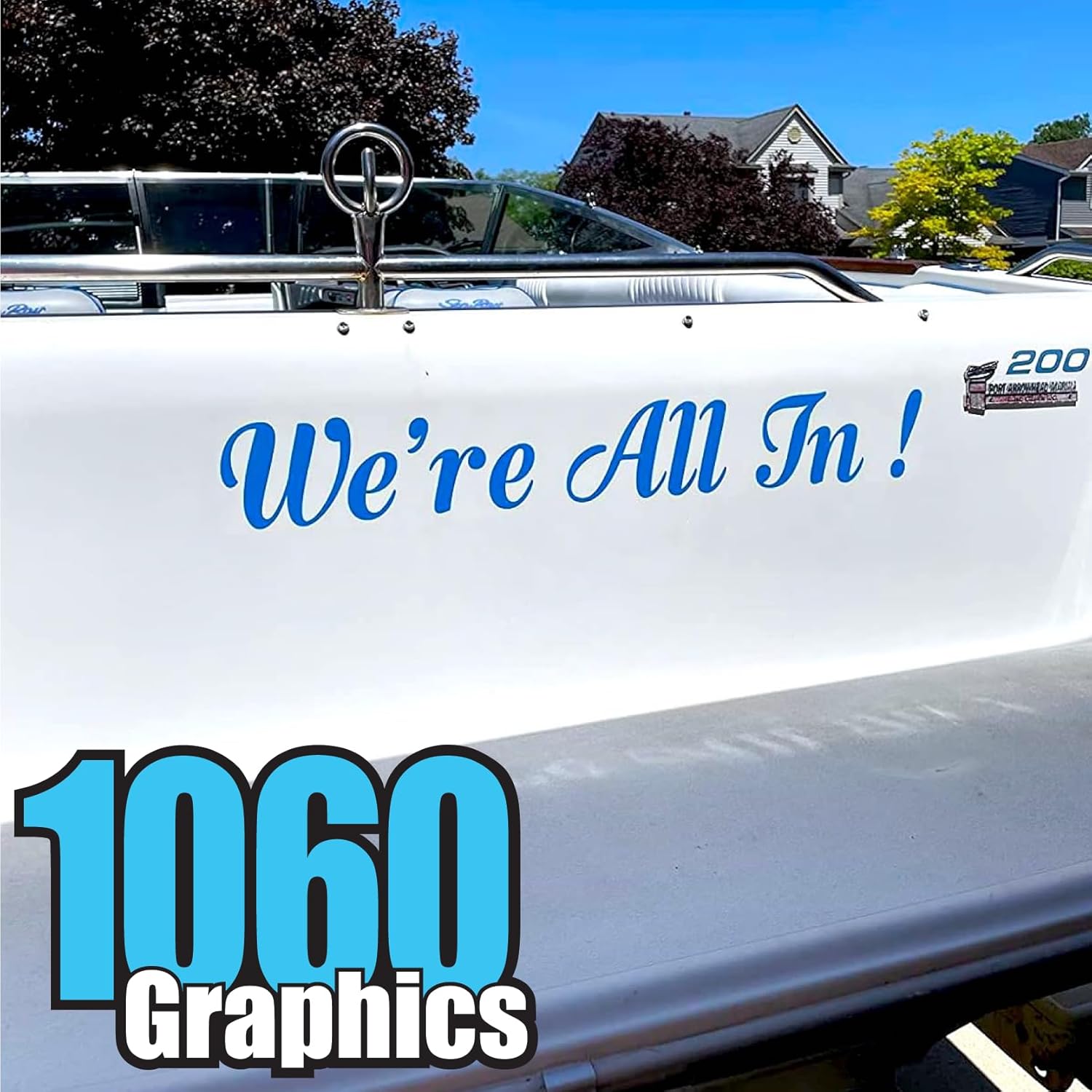 1060 Graphics – Nombre del barco por encargo (letras de 5 pulgadas de alto)