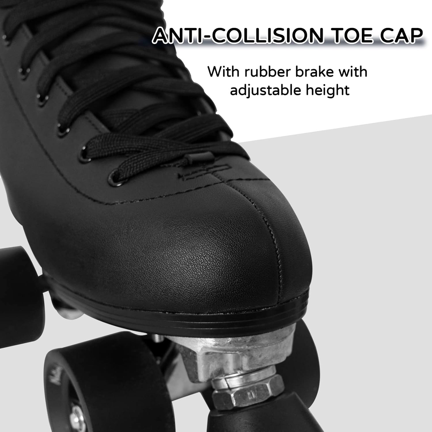 Patines de ruedas para mujer con piel sintética de doble fila, patines de doble fila, unisex para adultos, para interiores y exteriores, con frenado
