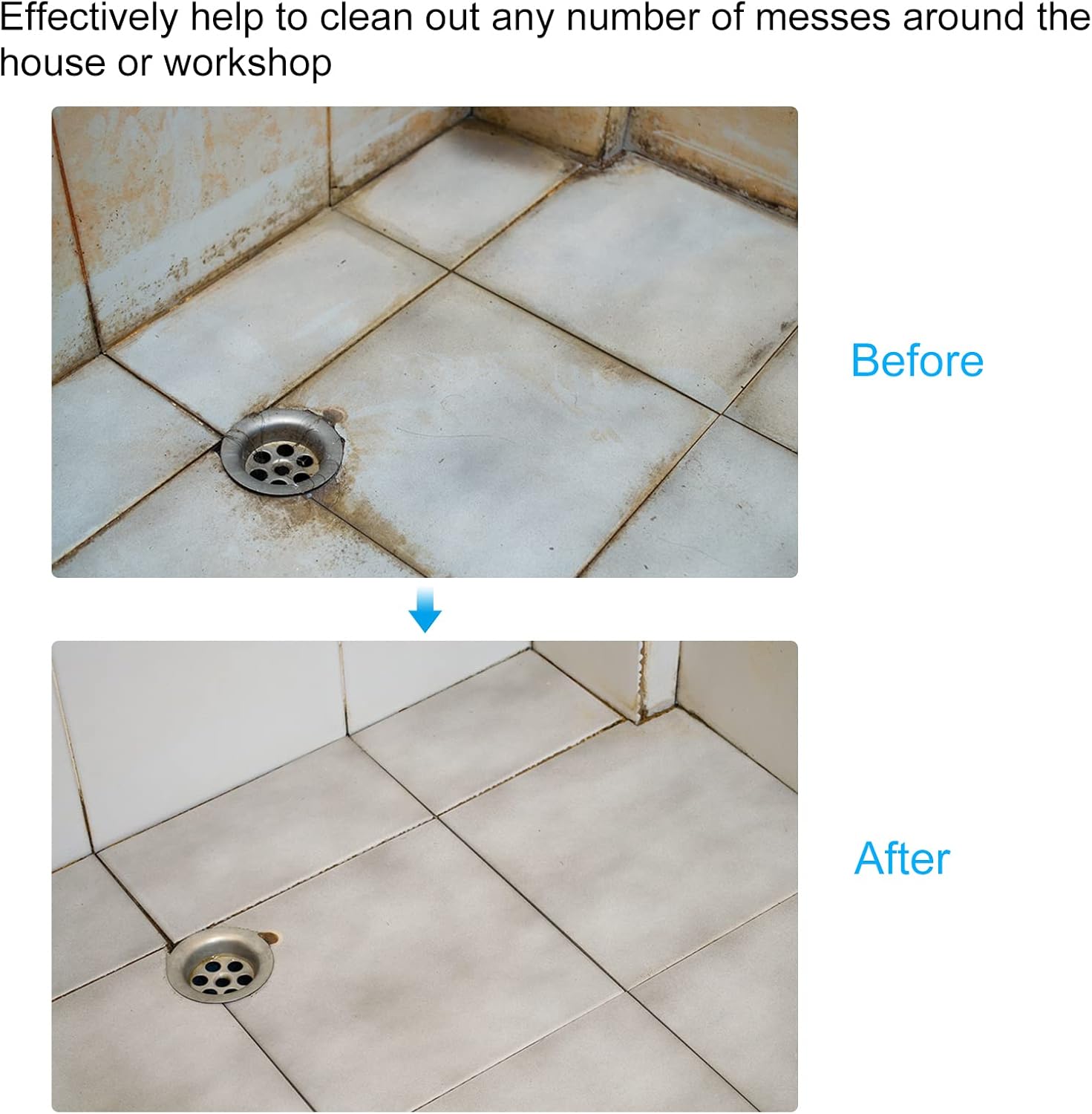 Juego de brochas de taladro (2″3.5″4″) Kit de limpieza multiusos para lechada, piso, bañera, azulejos, con eje de extensión, verde