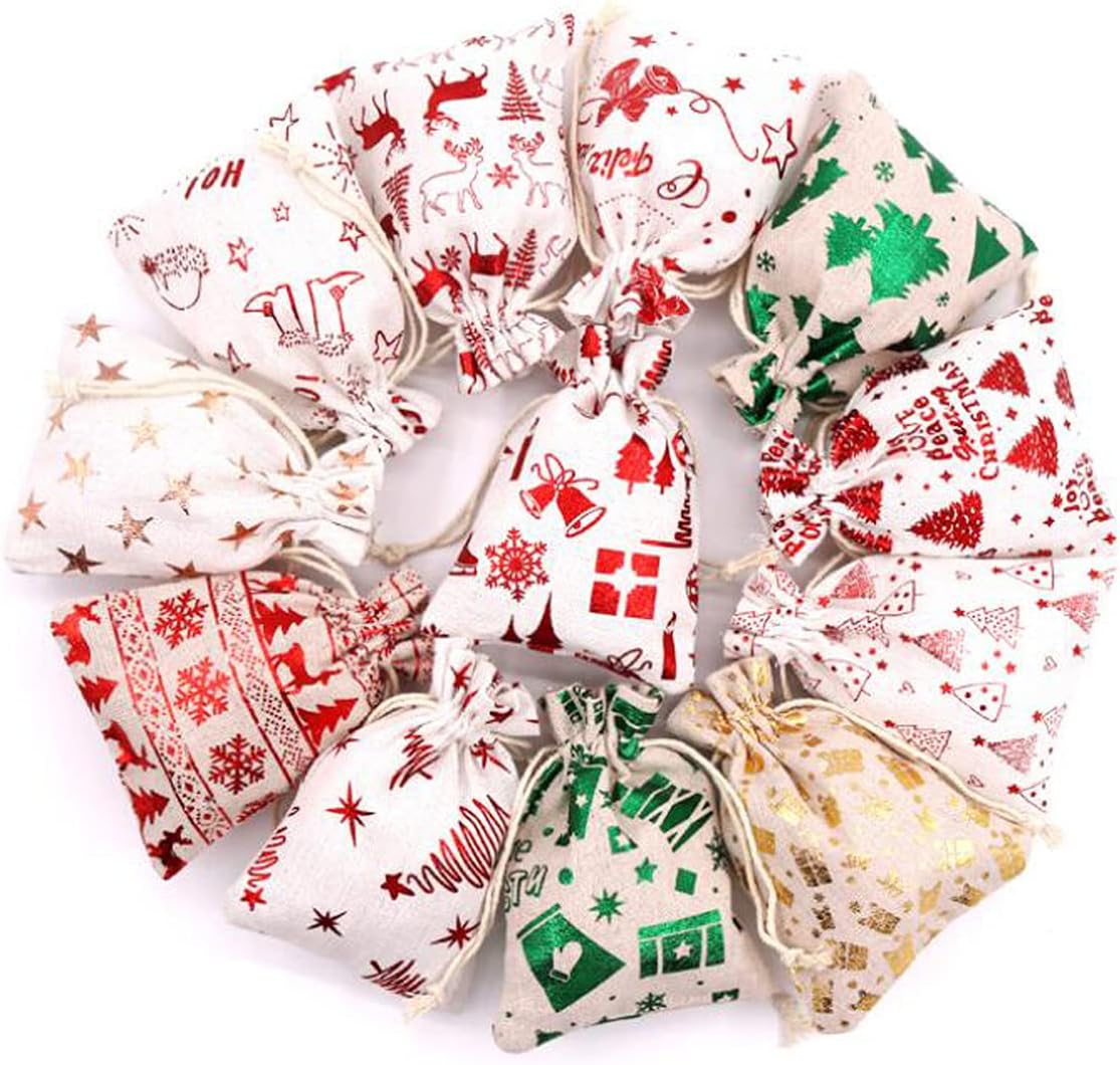 FZBNSRKO Bolsas de regalo, 50 bolsas de regalo de arpillera de estrellas con cordón, bolsas de joyería para fiestas, bodas, manualidades (estilo
