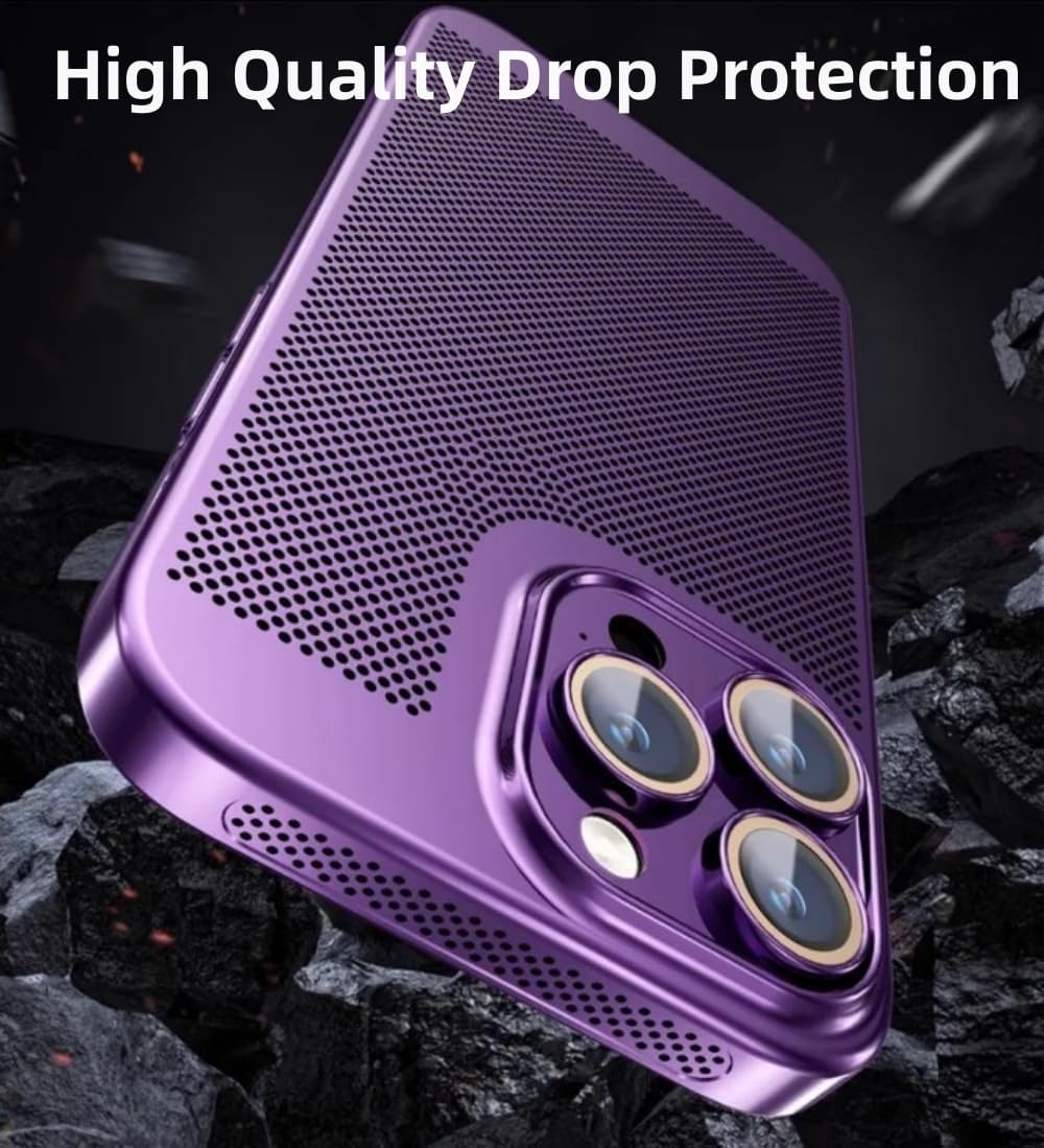 Funda para teléfono con disipación de calor galvanoplastia 2024 para iPhone 14, 13, 12 Promax, nueva versión, funda para teléfono con disipación de