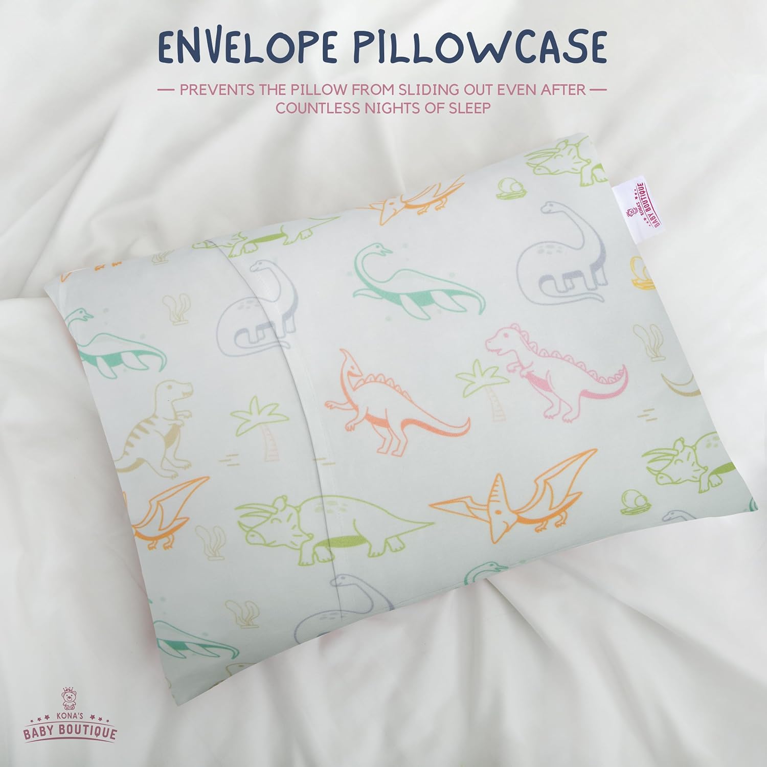 Kona’s Perfect – Almohada para niños pequeños con la funda de almohada más suave para niños pequeños, almohada de 13 x 18 pulgadas, almohada para