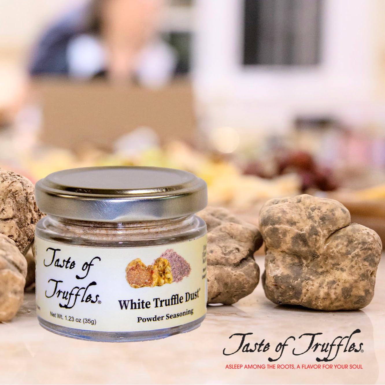 Truffle Dust Condimento en polvo de trufas y champiñones, condimentos gourmet de trufa, veganos y vegetarianos (trufa blanca, 1.23 oz (35 g))