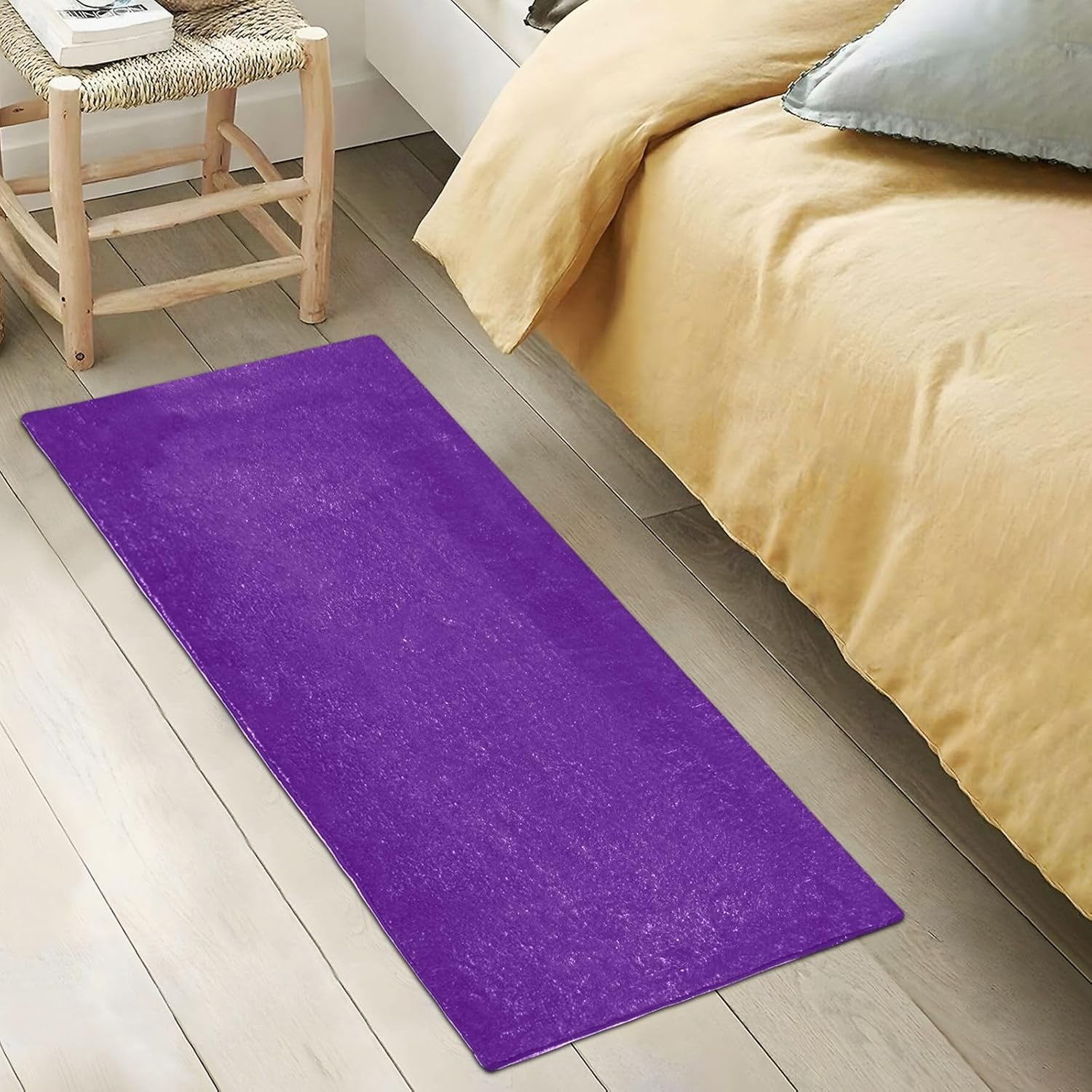 Tapete de cocina índigo, lavable a máquina, antideslizante, tapete de baño con parte trasera de goma, 39 x 20 pulgadas