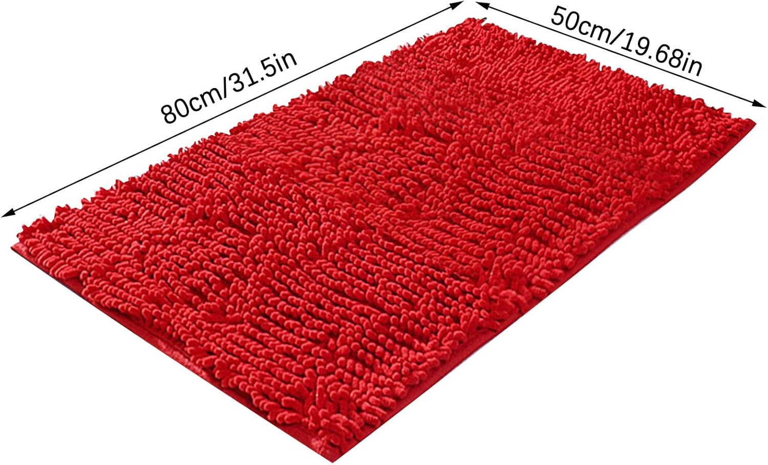 Alfombras de baño de 32 x 20 pulgadas, suaves, antideslizantes, absorbentes, de secado rápido, alfombra de baño de felpilla esponjosa, lavable y