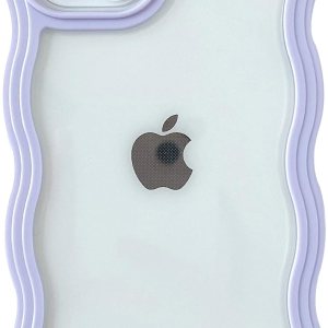 Caseative Bonita forma de marco de onda rizada a prueba de golpes, suave, compatible con iPhone (morado, iPhone 11) Caseative Bonita forma de marco de onda rizada a prueba de golpes, suave, compatible con iPhone (morado, iPhone 11)