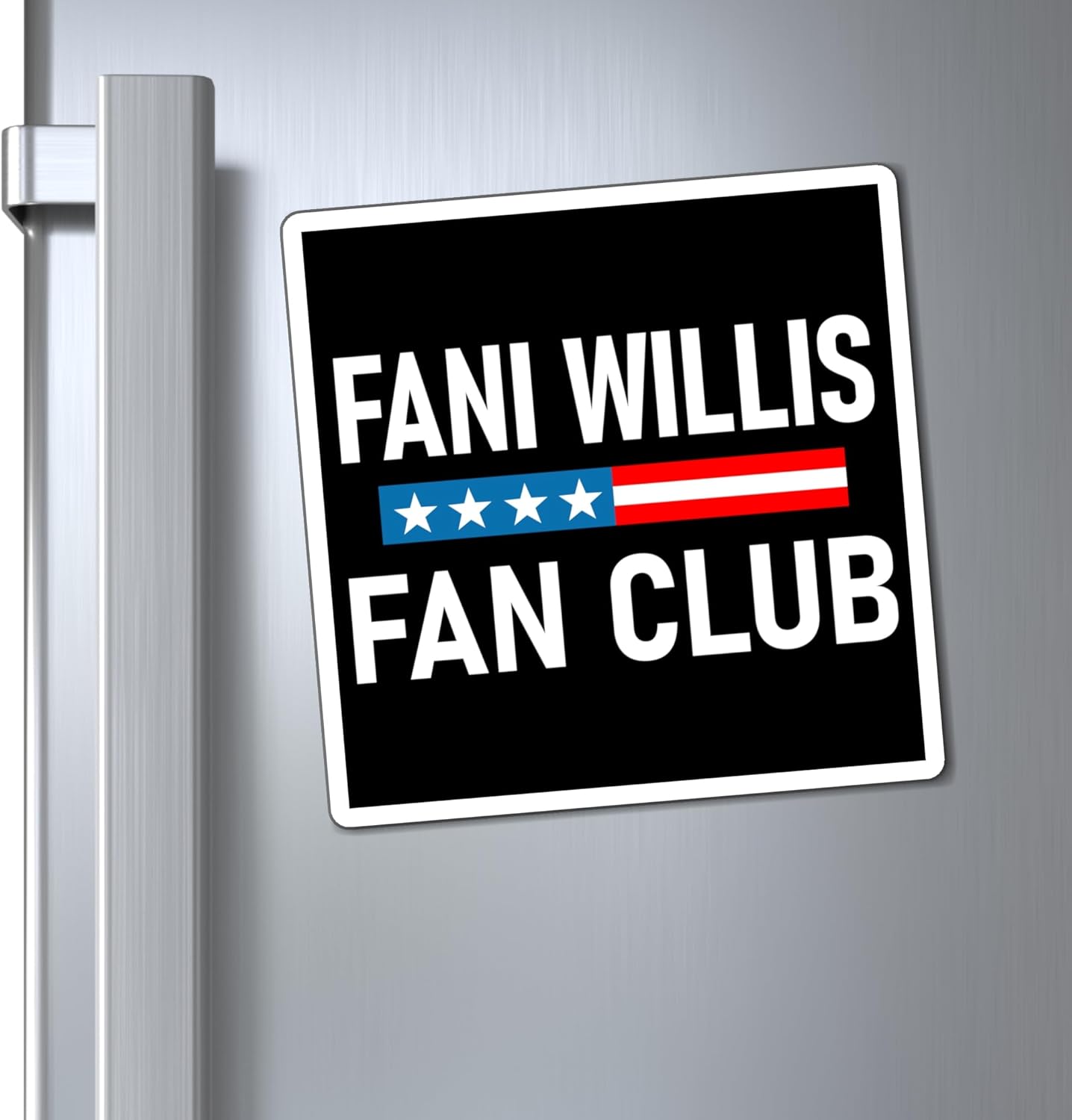 Fani Willis Fan Club imán divertido anti Trump coche parachoques adhesivo