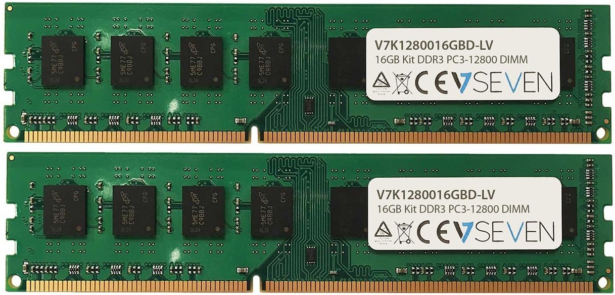 V7 V7K1280016GBD-LV 16GB DDR3 PC3L_12800 1600MHZ DIMM módulo de memoria de escritorio