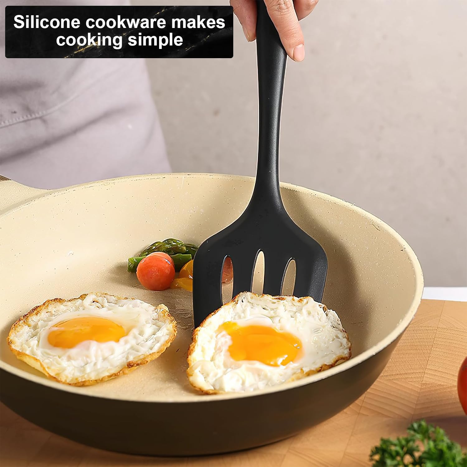 Juego de utensilios de cocina, 18 piezas, juego de utensilios de cocina de silicona, juego de herramientas para utensilios de cocina antiadherentes,