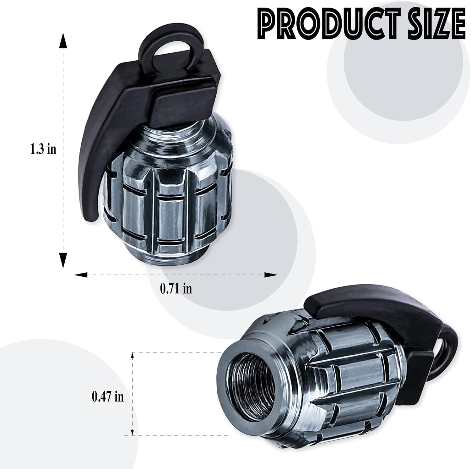 4 tapas de vástago de válvula de neumático, tapas universales de válvula de neumático de aleación de aluminio para automóviles, camiones, SUV,