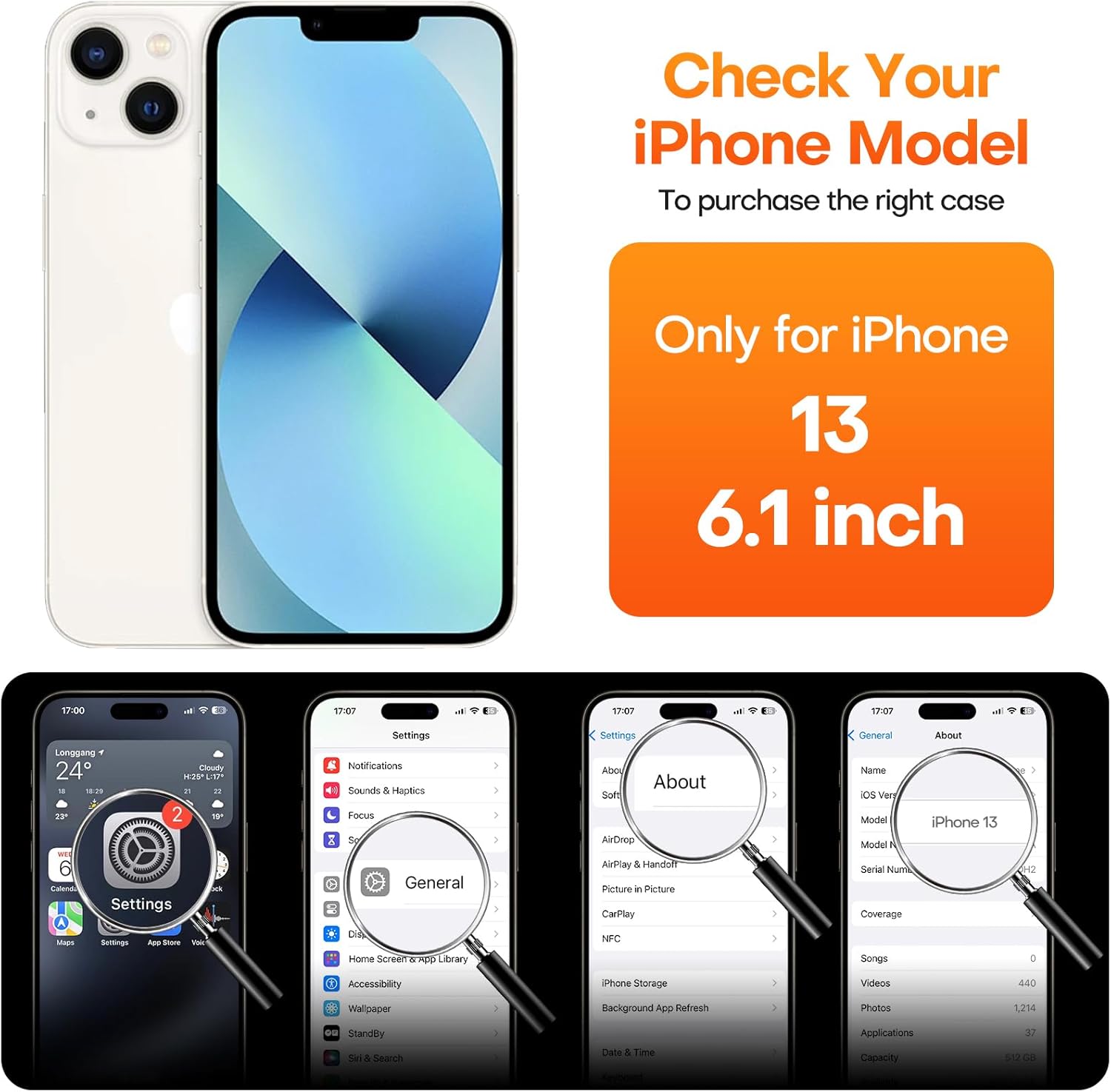CellEver Funda de silicona duradera para iPhone 13 con material mejorado, protección de cámara de grado profesional, protección contra caídas de