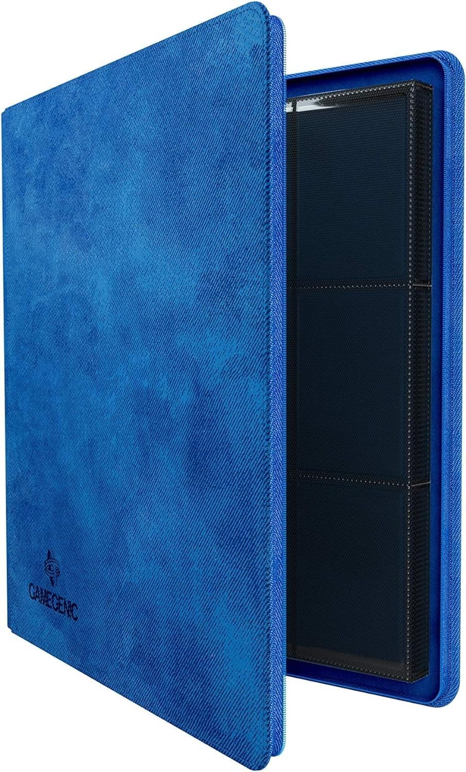 Álbum con cremallera de 24 bolsillos azul
