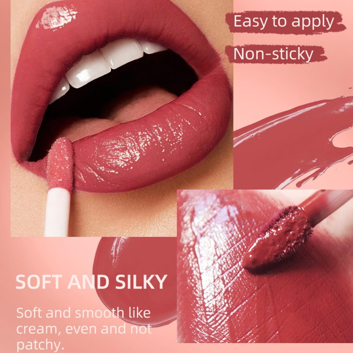 Juego de lápices labiales mate de terciopelo líquido lápiz labial hidratante brillo labial cremoso delineador de labios rojo