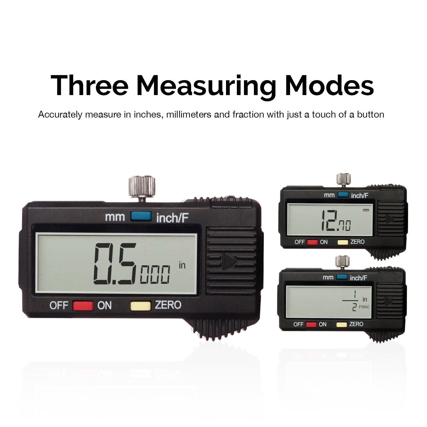 NEIKO 01407A – Calibrador digital electrónico, 0-6 pulgadas. Construcción de acero inoxidable con pantalla LCD grande. Botón de cambio rápido para