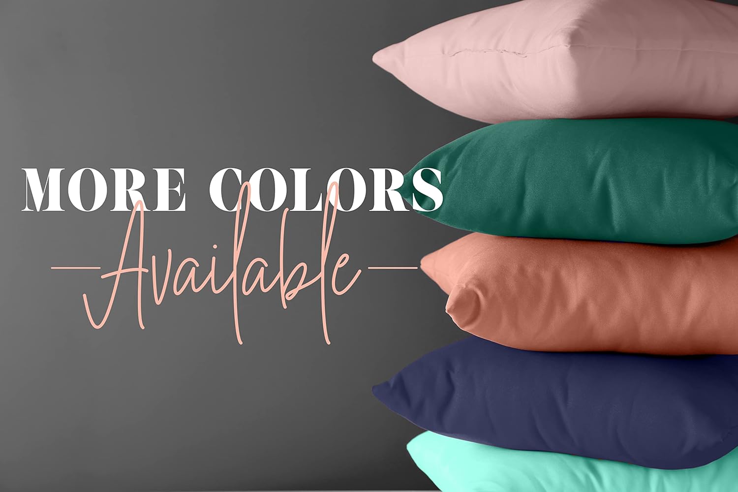 Elegant Comfort Fundas de almohada sólidas de calidad egipcia de 1500 hilos, fácil cuidado, tejido suave, resistente a las arrugas y a las manchas,