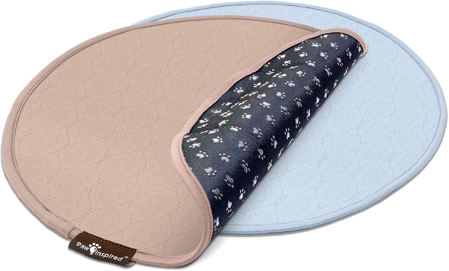 Paw Inspired Almohadillas redondas lavables para orina para perros  Almohadillas reutilizables para cachorros  Almohadillas impermeables para parto