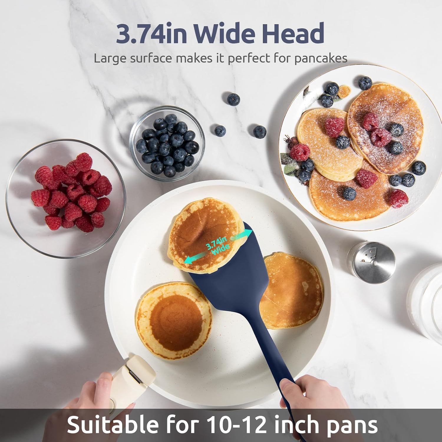 Espátula de silicona resistente al calor de 600  espátula de cocina sólida U-Taste de 13.6 pulgadas, sin BPA, utensilio de cocina flexible y fino