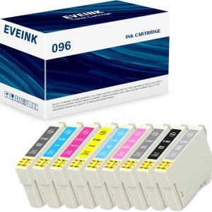 96 T0961 Cartucho de tinta de repuesto para Epson T096 96 Cartuchos de tinta para impresora Epson Stylus Photo R2880 (9 unidades) 96 T0961 Cartucho de tinta de repuesto para Epson T096 96 Cartuchos de tinta para impresora Epson Stylus Photo R2880 (9 unidades)