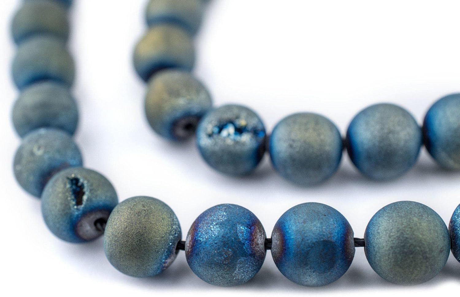 Cuentas redondas turquesa africana mate de TheBeadChest (516 in). Gemas orgánicas redondas esféricas de energía para la curación, joyas, pulseras,