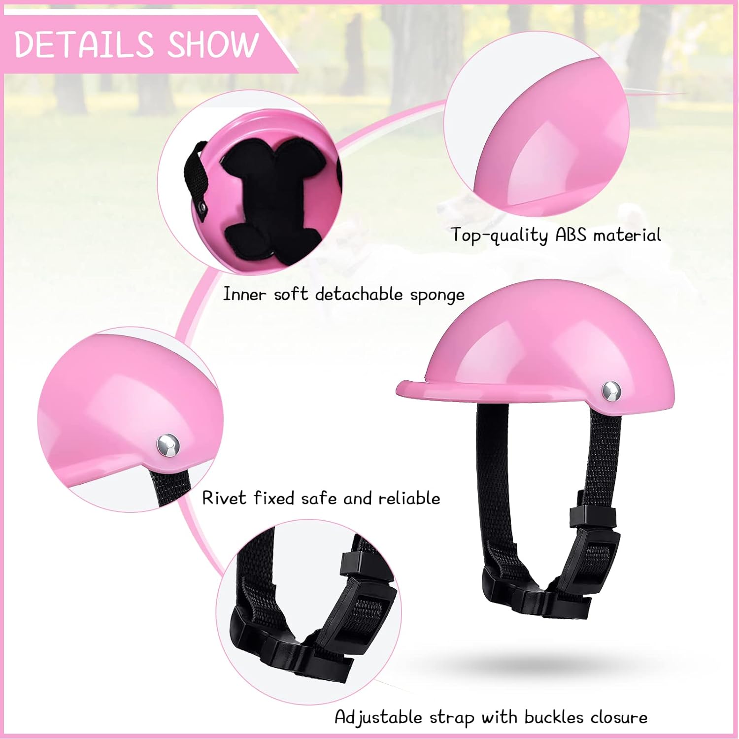 Casco para perros y mascotas, chihuahua, motocicleta, bicicleta, protección al aire libre, a prueba de sol, impermeable, pequeño, mediano, grande,