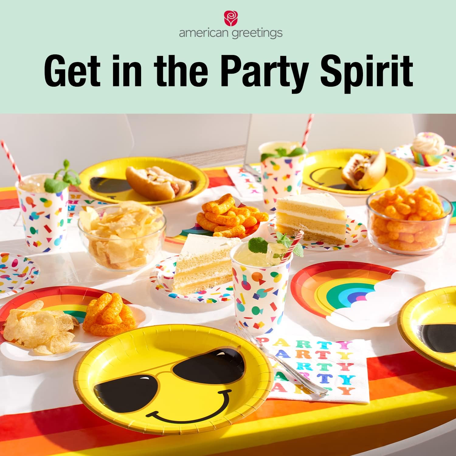 American Greetings Suministros de fiesta de sirena, platos de postre (36 unidades)