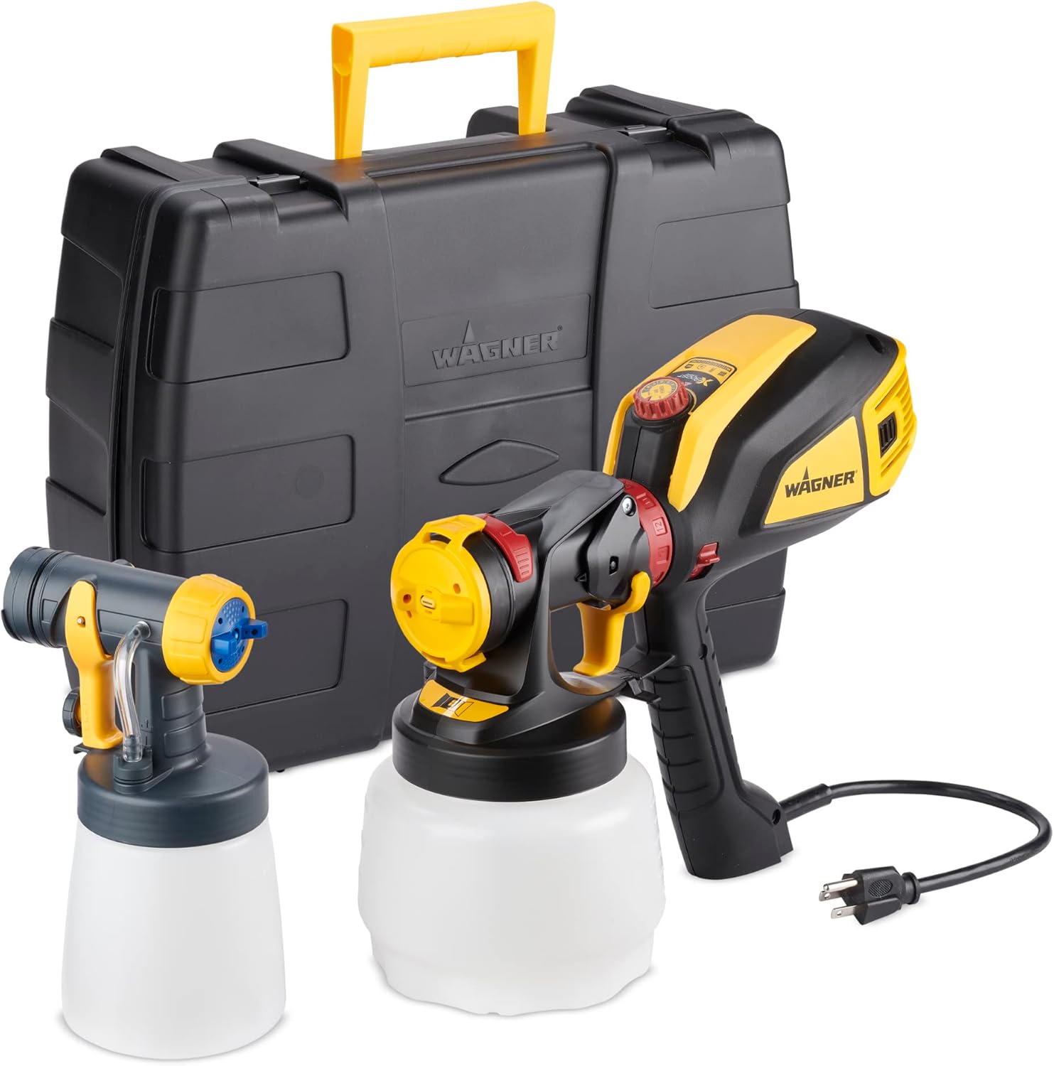 Wagner Spraytech 02419307 FLEXiO 595 Pulverizador de pintura HVLP de mano, boquilla de acabado iSpray y detalle, ajuste completo, diseño ligero y