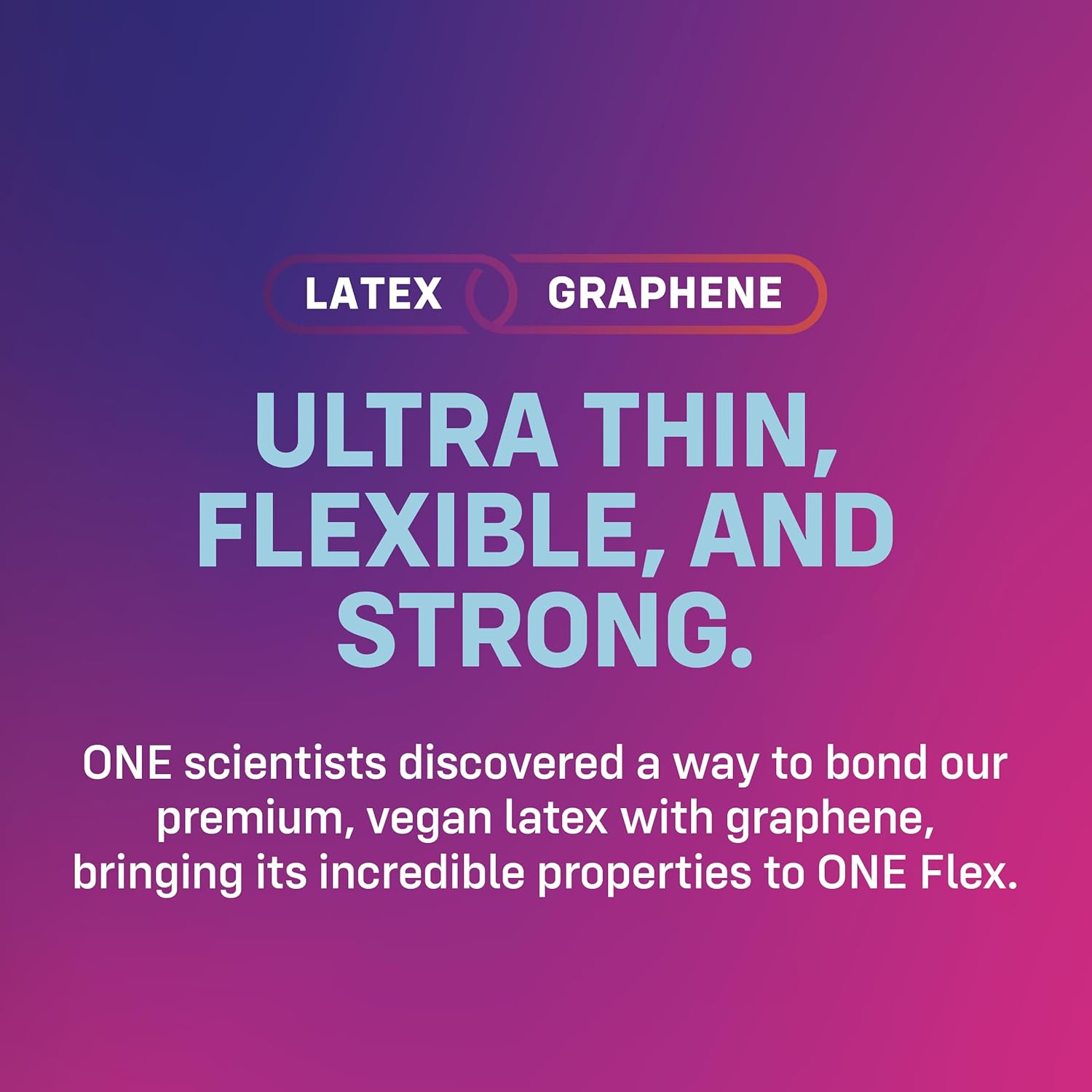 ONE Preservativos Flex Fabricados con grafeno, el material más delgado y fuerte del mundo.Condones ultrafinos, flexibles, fuertes,no tóxicos,