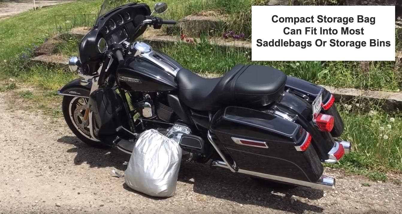 Funda de motocicleta resistente a la intemperie compatible con Kawasaki Kd80-n1 1988 – Exterior e interior – Correas de seguridad reforzadas