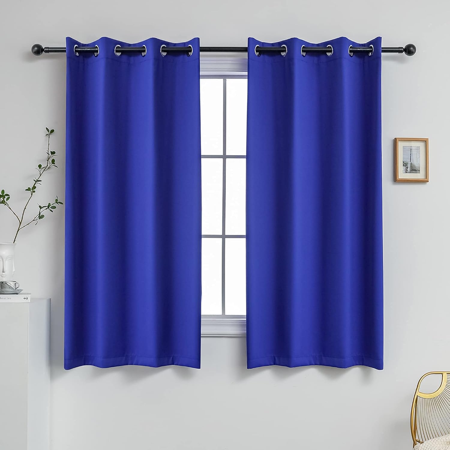 YGO – Cortinas opacas de color sólido (2 paneles, 52 pulgadas de ancho)